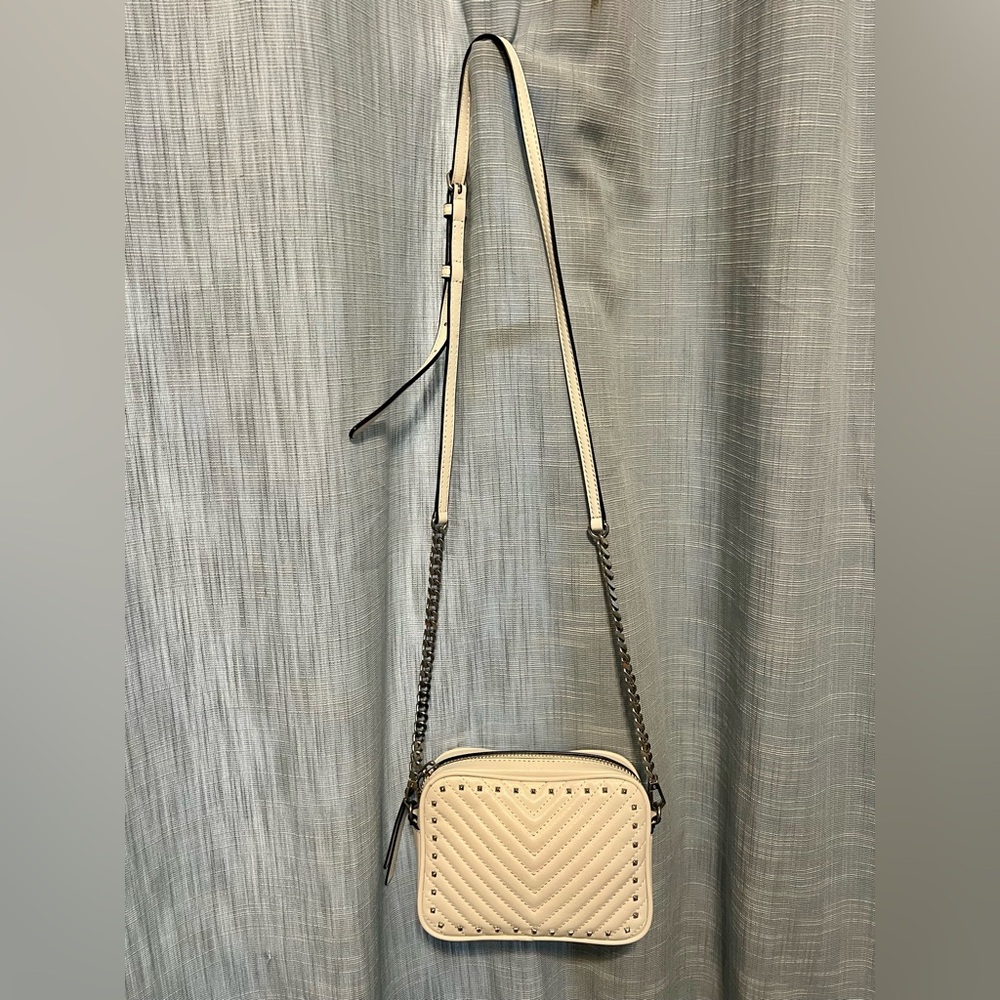 REBECCA MINKOFF Quilted Crossbody Bag with Studs